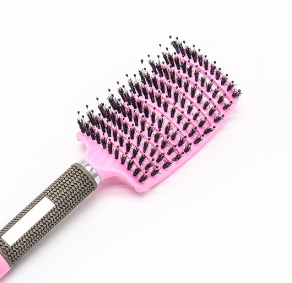 Brosse à cheveux Anti Klit Brushy Haarborstel pour femmes, brosse démêlante, poils en nylon, massage du cuir chevelu, brosse à teaser.