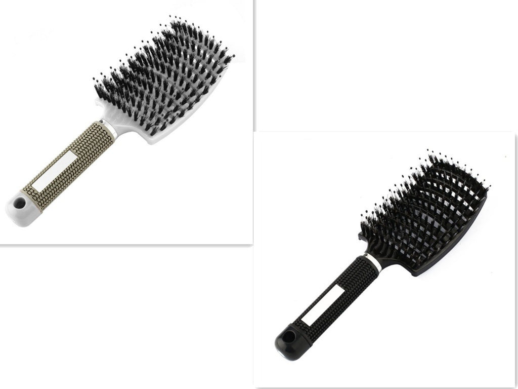 Brosse à cheveux Anti Klit Brushy Haarborstel pour femmes, brosse démêlante, poils en nylon, massage du cuir chevelu, brosse à teaser.