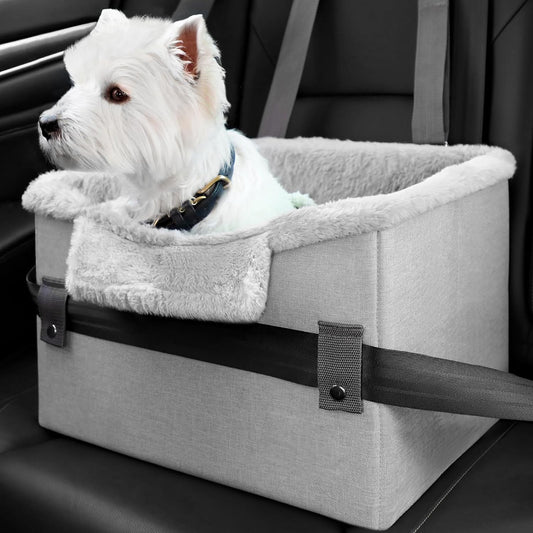 Siège de voiture pour petit chien portable, siège rehausseur pour voiture avec laisse de sécurité clip-on, parfait pour les petits animaux de compagnie, produits pour animaux de compagnie.