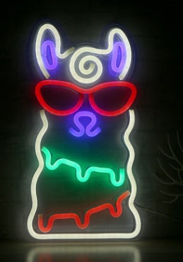 Lumière néon LED, panneau arrière en acrylique, lumière de décoration de chambre.
