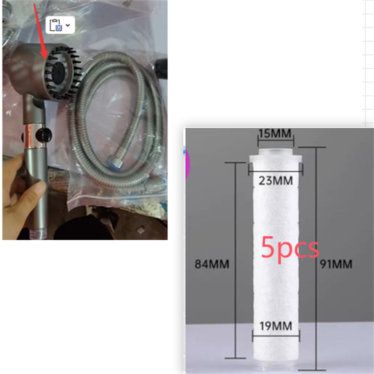 Pommeau de douche à 3 modes, pommeau de douche haute pression, filtre portable, robinet à effet pluie, salle de bain, baignoire, maison, accessoires innovants