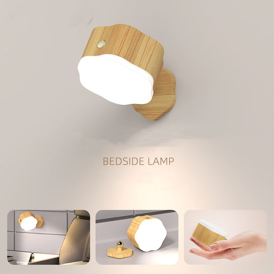 Lampe tactile créative Lampe murale magnétique rotative Petite lampe de nuit