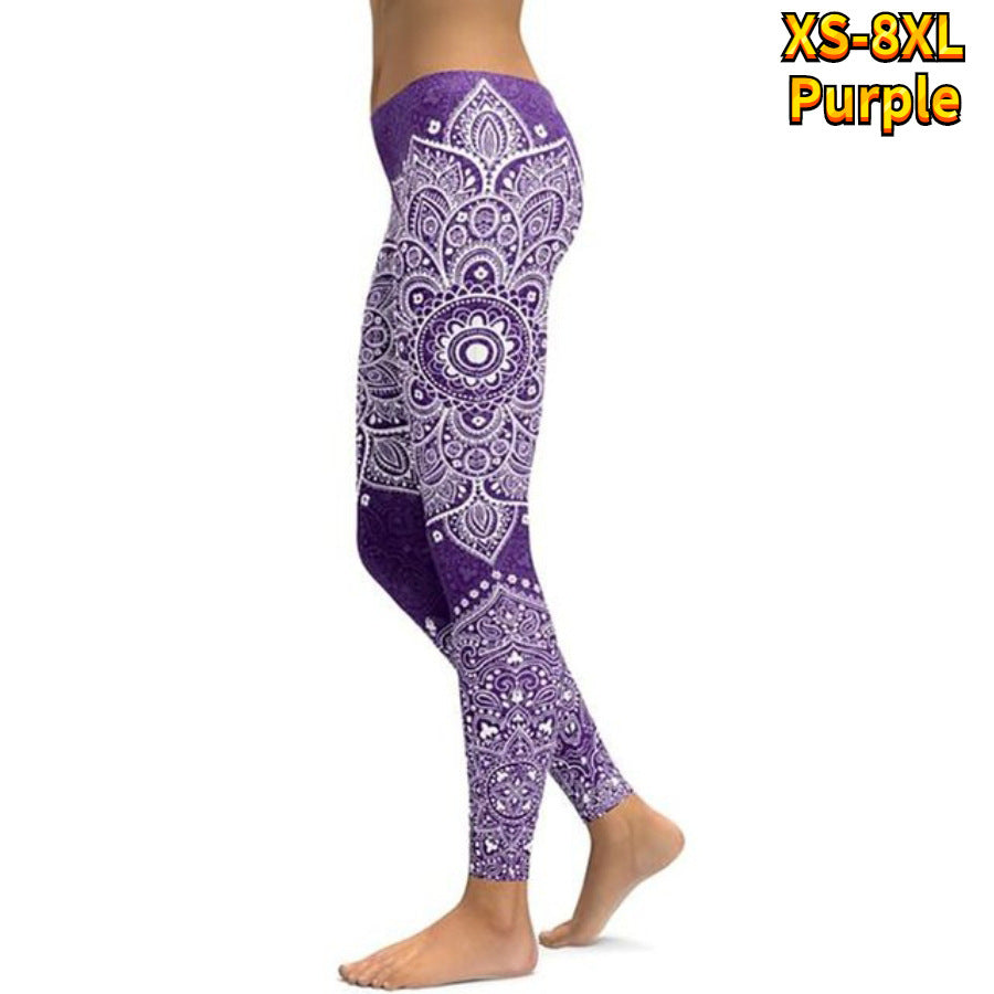 Pantalon de yoga sexy taille haute avec impression 3D