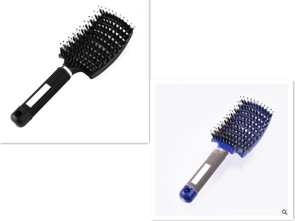 Brosse à cheveux Anti Klit Brushy Haarborstel pour femmes, brosse démêlante, poils en nylon, massage du cuir chevelu, brosse à teaser.