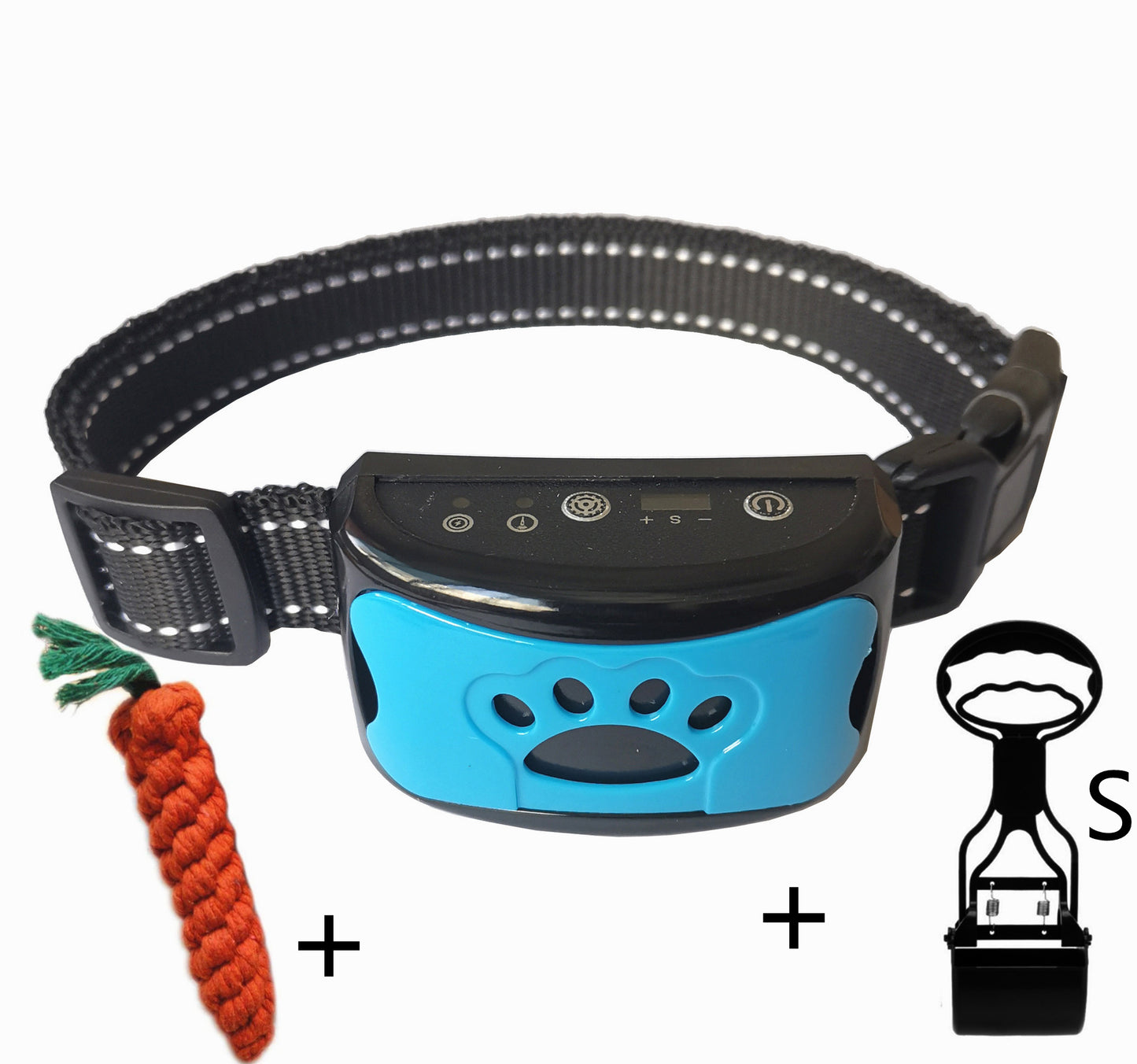 Collier de dressage pour chien étanche, électrique, télécommande pour animaux de compagnie, rechargeable, entraîneur de chiens, dispositif anti-aboiement avec choc, vibration et son.