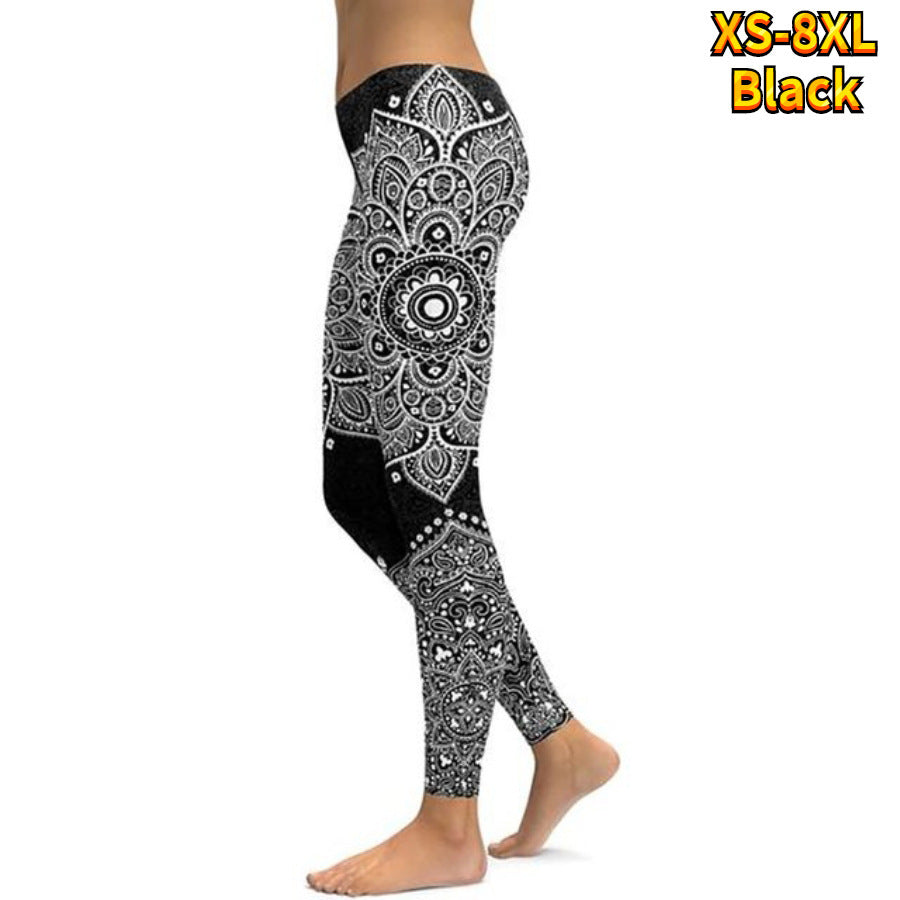 Pantalon de yoga sexy taille haute avec impression 3D