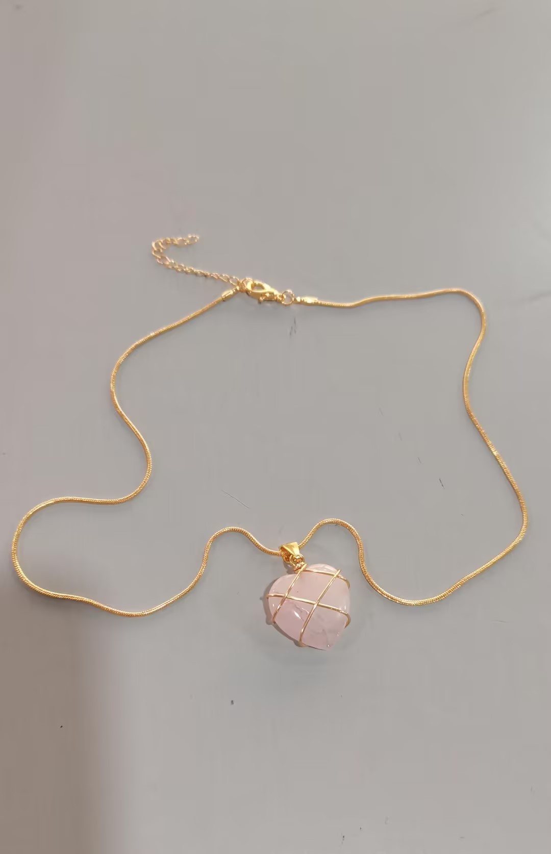 Collier en pierre de lune tendance pour fille de dessin animé, collier de princesse amoureuse, bijoux fantaisie