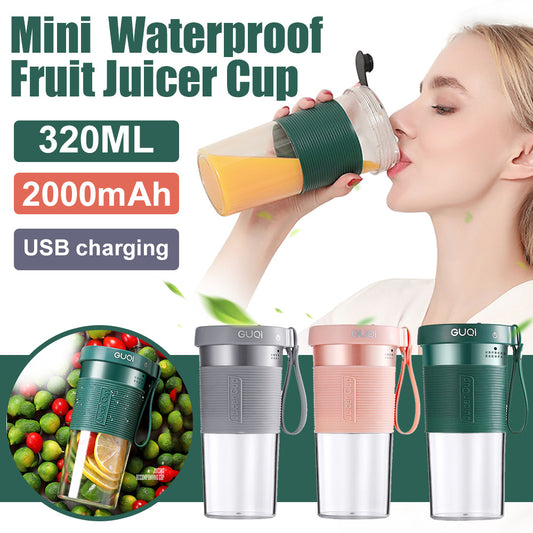 Mixeur portable rechargeable Mini USB, extracteur de jus électrique, appareil à smoothie léger, bouteille de sport, mixeur multifonction.