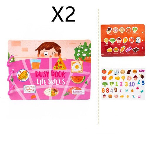 Livre d'activités pour enfants Jouets éducatifs Collage répété