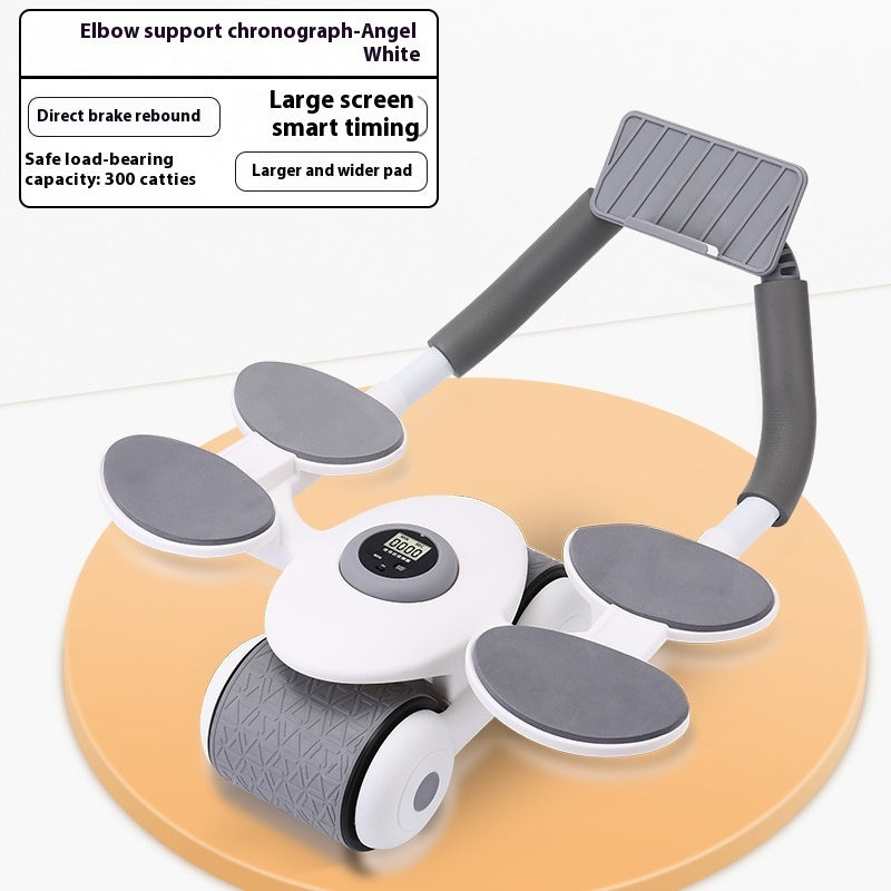 Roue abdominale multifonctionnelle avec support à quatre coudes pour entraînement AB Rocket