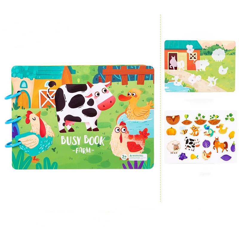 Livre d'activités pour enfants Jouets éducatifs Collage répété