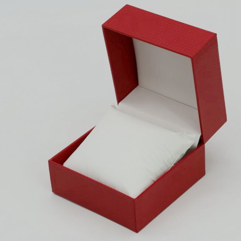 Coffret cadeau carré de rangement de bijoux en PU pour montre