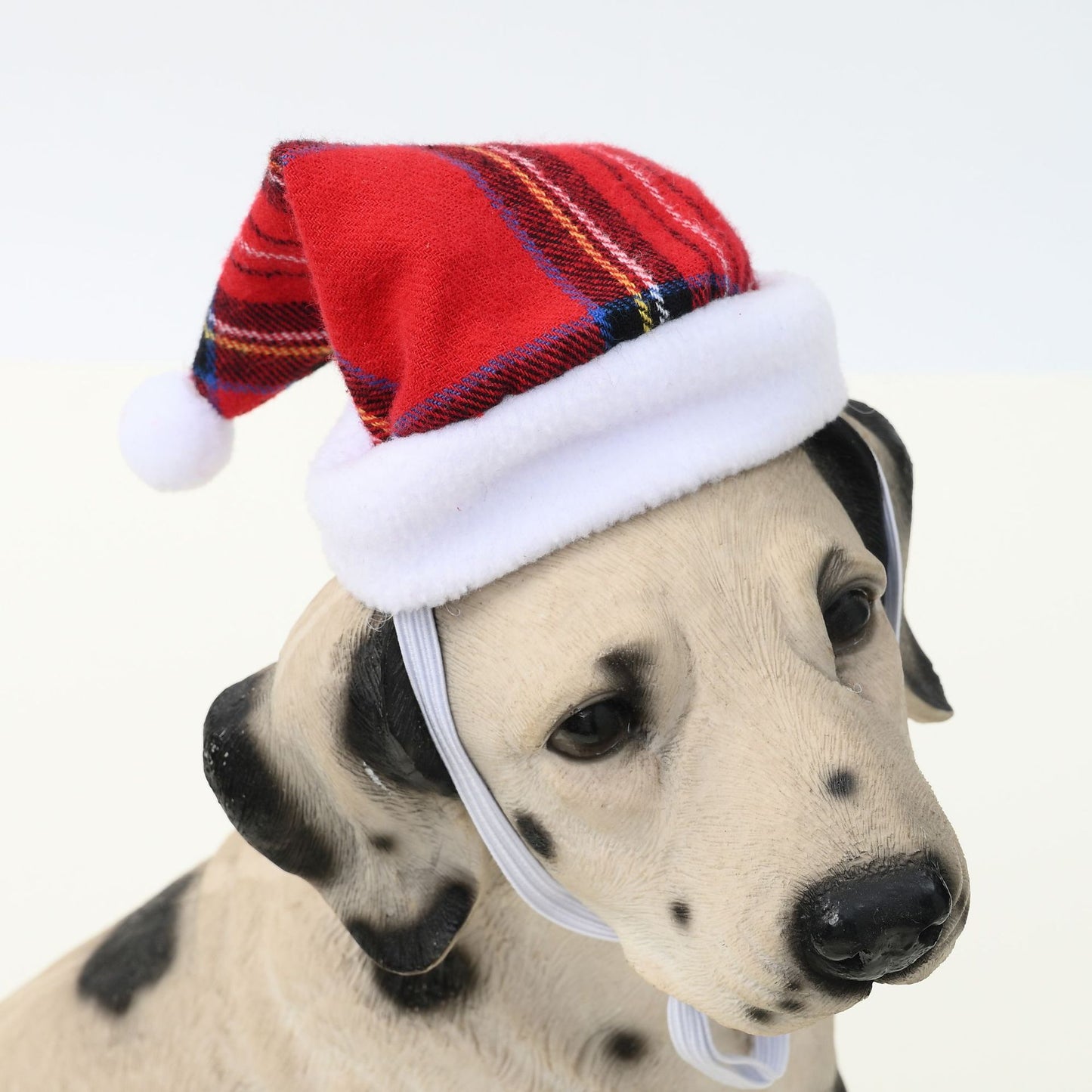 Chapeau de Noël pour animaux multicolore à rayures