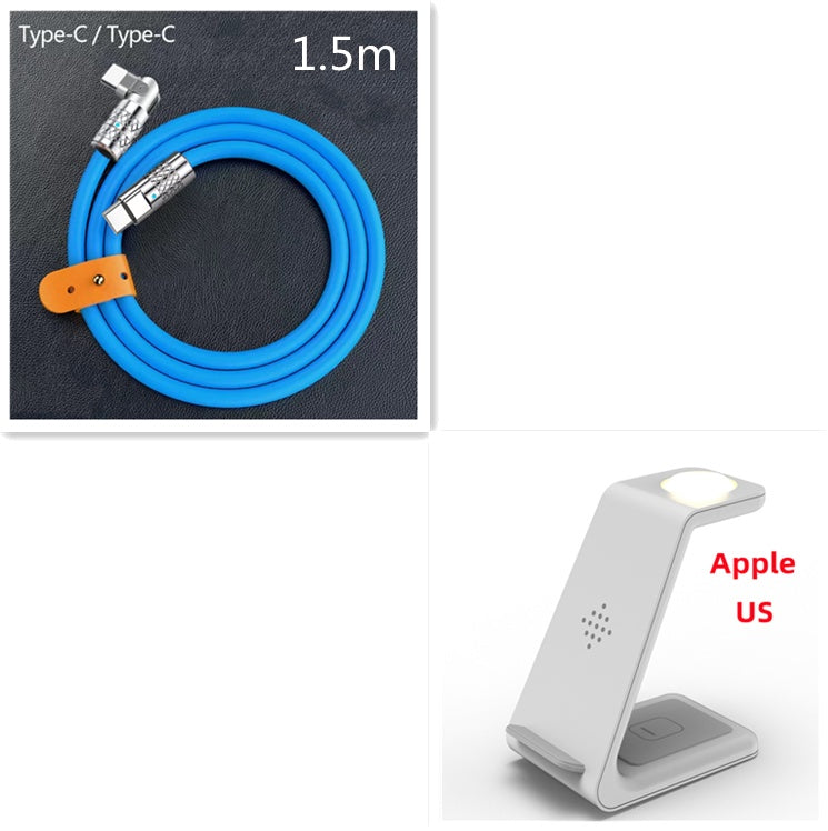 Station de charge rapide 3 en 1 Support de chargeur sans fil Dock de charge rapide sans fil pour support de téléphone