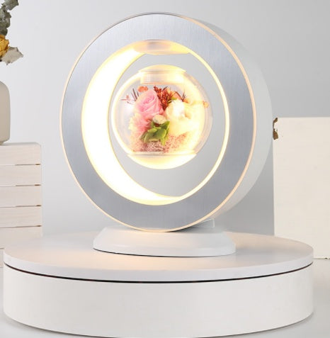 Lampe de table flottante à LED en forme de cœur, cadeau de Saint-Valentin, lampe de bureau créative à lévitation magnétique, décoration d'intérieur