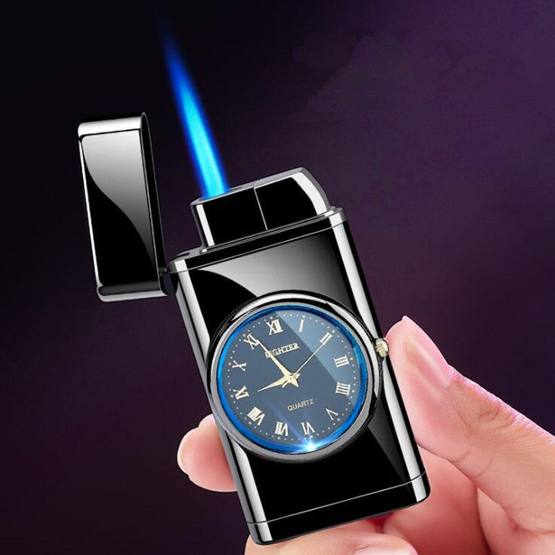 Montre électronique créative personnalisée multifonctionnelle avec briquet intégré, lampe LED clignotante multi-usages, cadeau briquet.