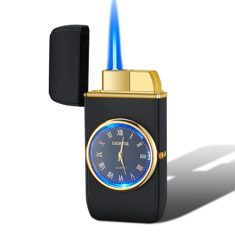 Montre électronique créative personnalisée multifonctionnelle avec briquet intégré, lampe LED clignotante multi-usages, cadeau briquet.