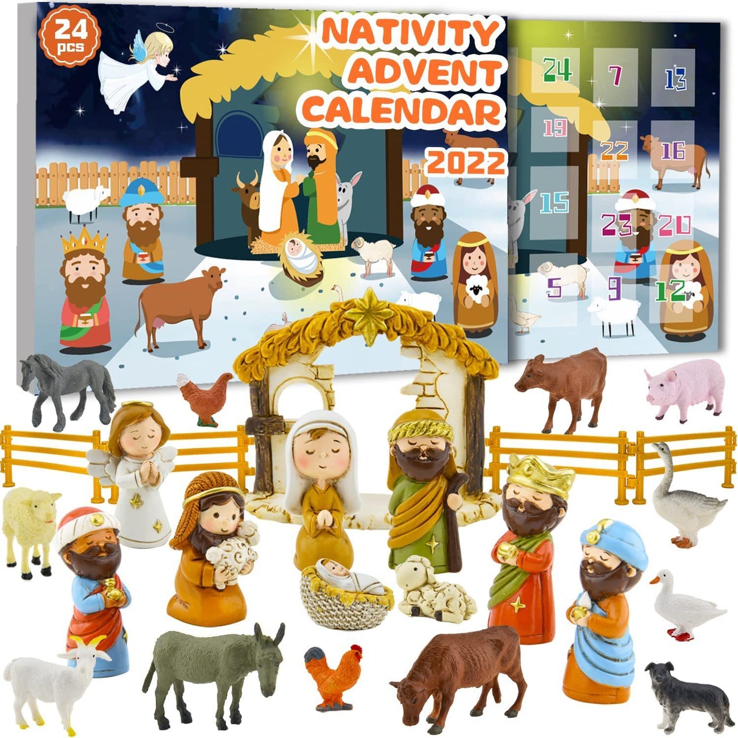 Ornement en résine de table de sable de Noël pour la naissance de Jésus