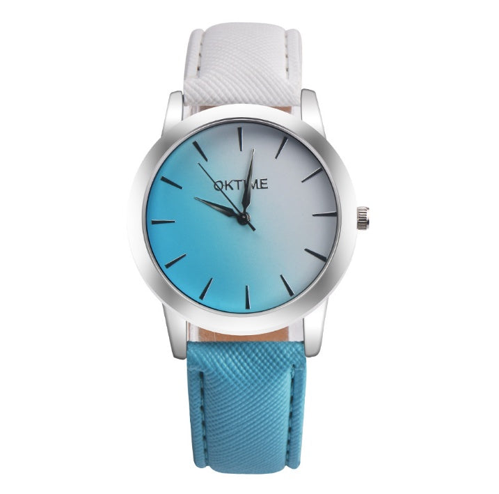 Montre analogique à quartz pour femmes au design rétro arc-en-ciel, élégante montre-bracelet pour femme.