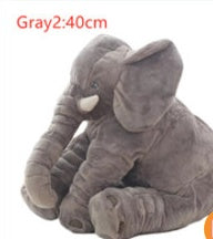 Coussin en peluche éléphant pour le confort et le sommeil des bébés.