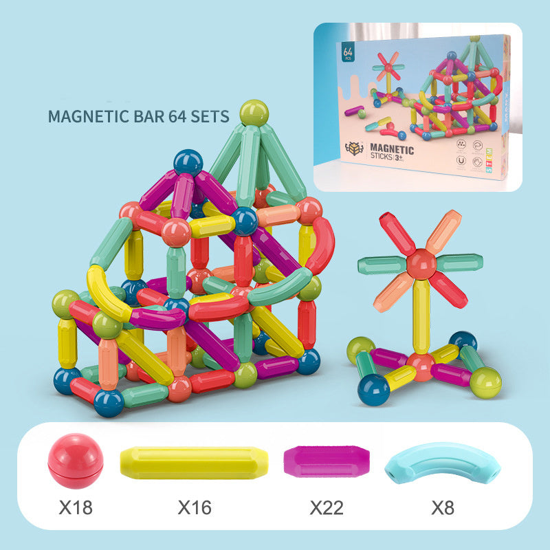 Jeu de blocs de construction magnétiques pour enfants, ensemble de jouets magnétiques pour enfants.