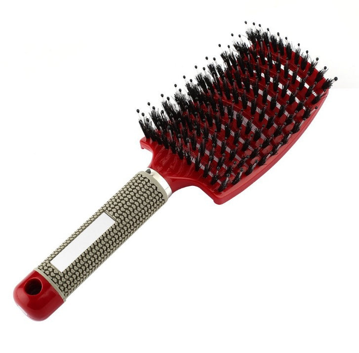 Brosse à cheveux Anti Klit Brushy Haarborstel pour femmes, brosse démêlante, poils en nylon, massage du cuir chevelu, brosse à teaser.