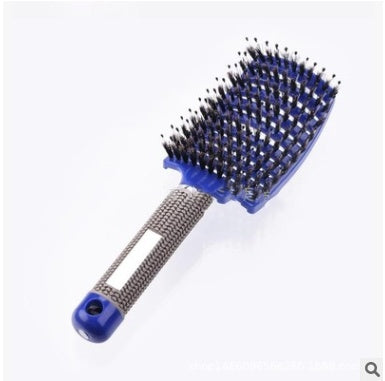 Brosse à cheveux Anti Klit Brushy Haarborstel pour femmes, brosse démêlante, poils en nylon, massage du cuir chevelu, brosse à teaser.