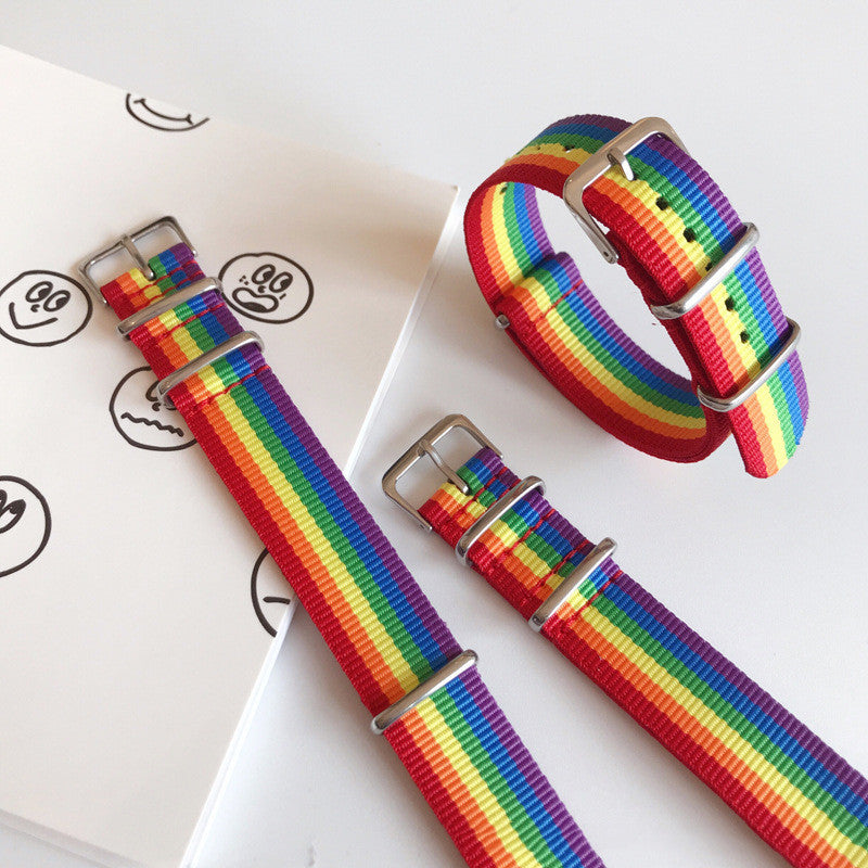 Bracelet arc-en-ciel pour filles, cadeau pour couple d'étudiants