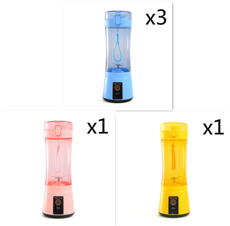 Extracteur de jus de fruits électrique portable sans fil, mixeur mini rechargeable par USB, machine à smoothie multifonction pour l'été, fournitures de cuisine.