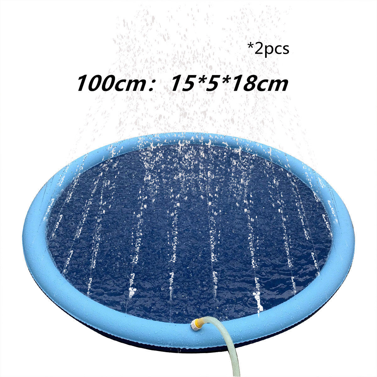 Tapis de jeu anti-dérapant pour enfants et piscine pour chiens, jouets d'eau d'été pour l'extérieur, fontaine de jardin amusante.