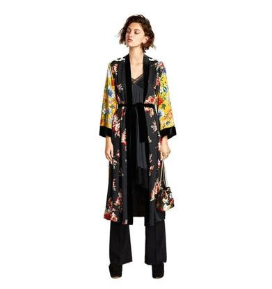 Cardigan kimono imprimé floral sexy vêtements de plage