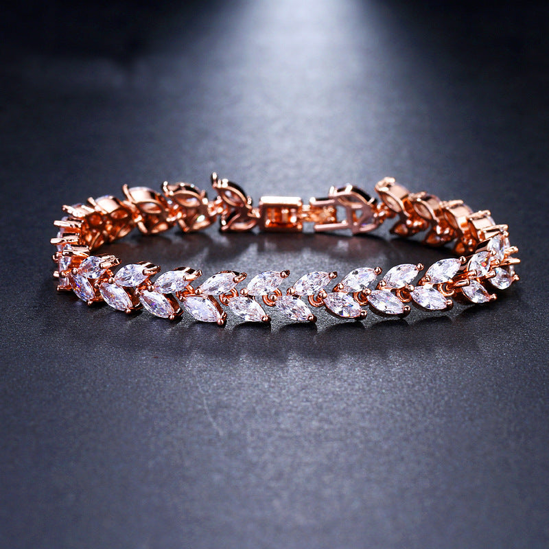 Bracelet en zircon œil de cheval de mode