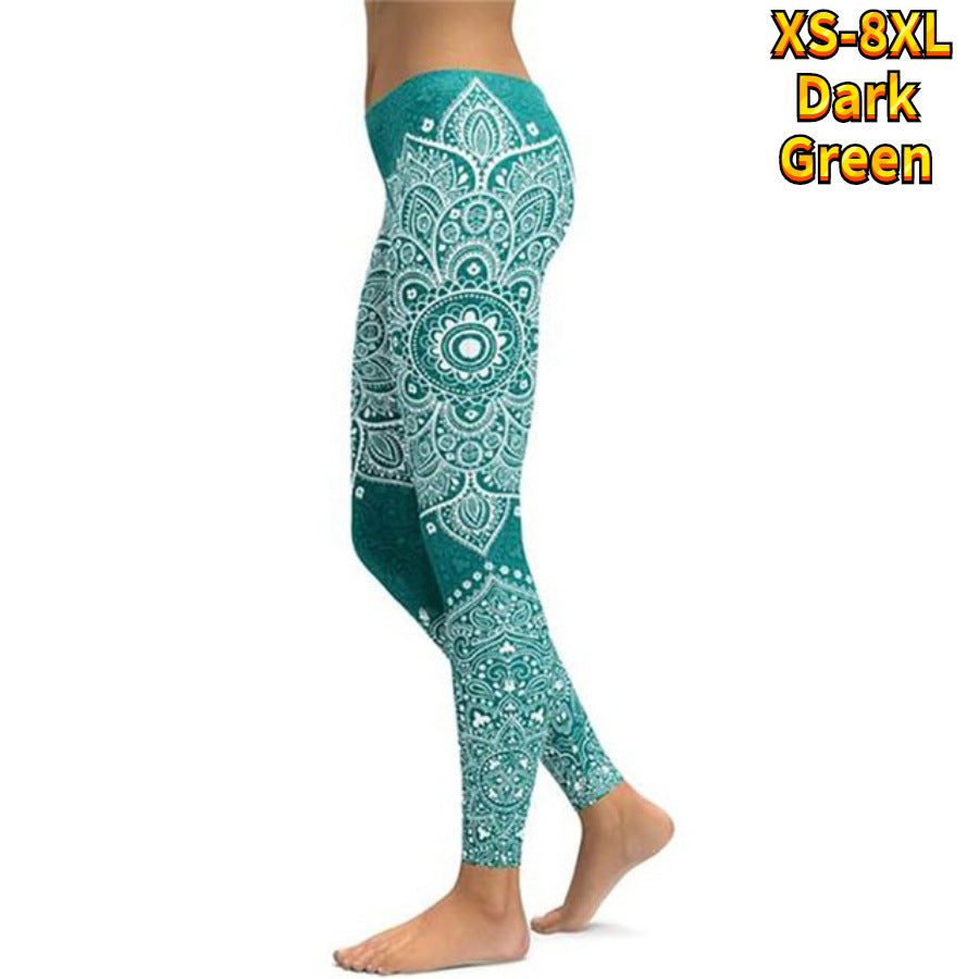 Pantalon de yoga sexy taille haute avec impression 3D