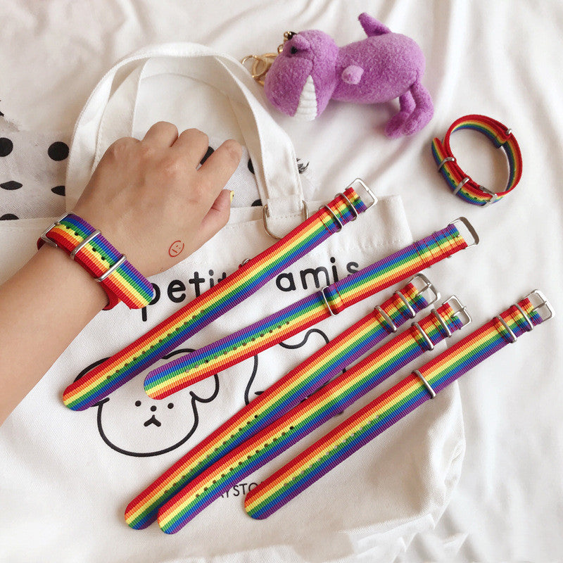 Bracelet arc-en-ciel pour filles, cadeau pour couple d'étudiants