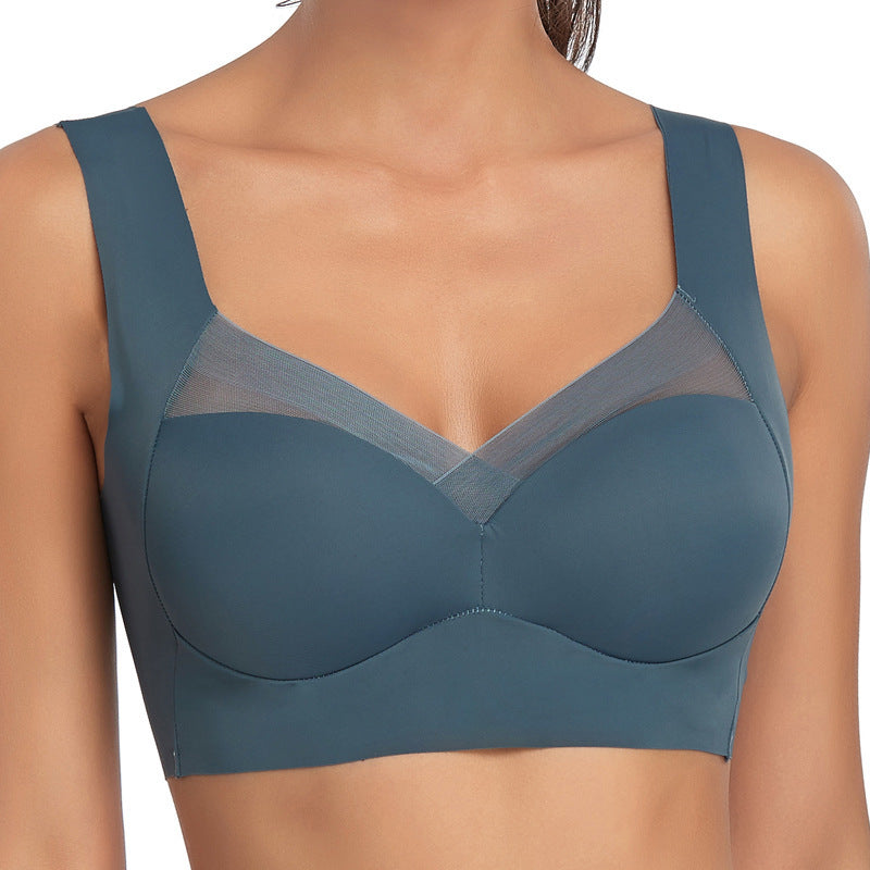 Soutien-gorge de poitrine sans anneau en acier pour femme