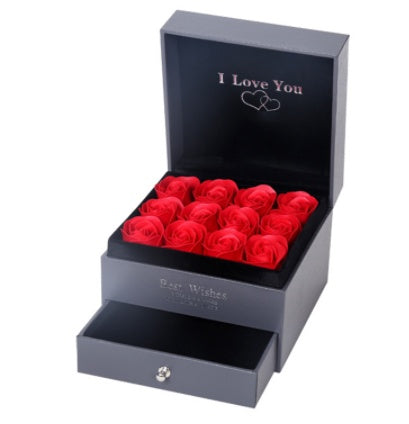 Coffret cadeau collier rose, cadeau parfait pour la Saint-Valentin.