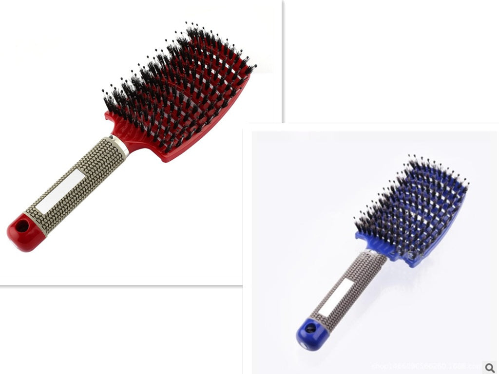 Brosse à cheveux Anti Klit Brushy Haarborstel pour femmes, brosse démêlante, poils en nylon, massage du cuir chevelu, brosse à teaser.