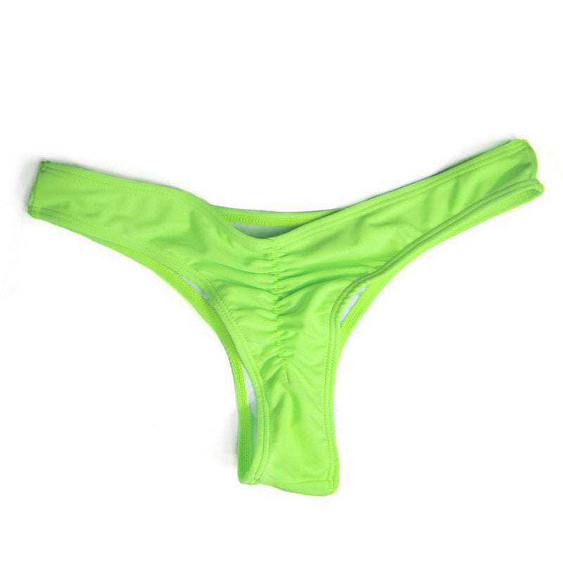 Maillot de bain bikini sexy plissé pour femme, nouvelle collection