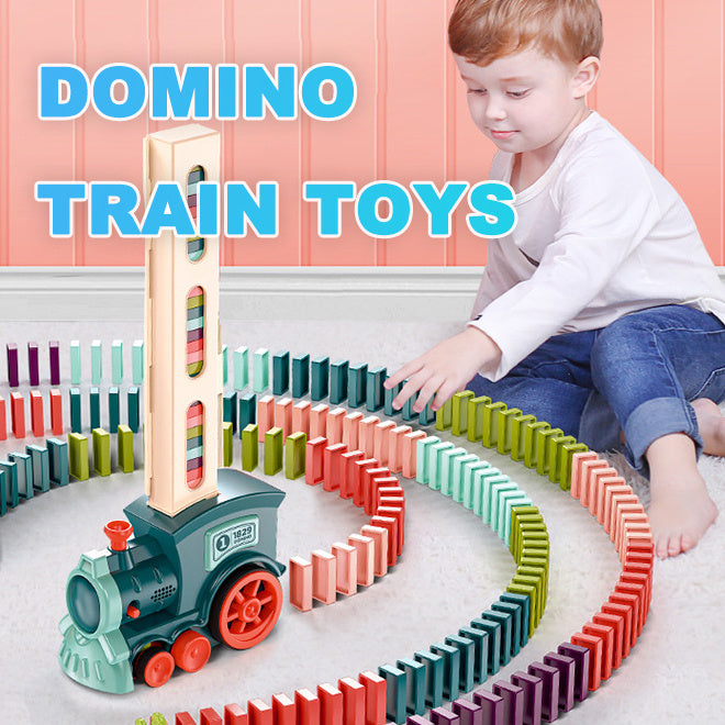 Jouets de train Domino Jouets pour bébés Puzzle de voiture Libération automatique Licence Blocs de construction électriques Jouet de train