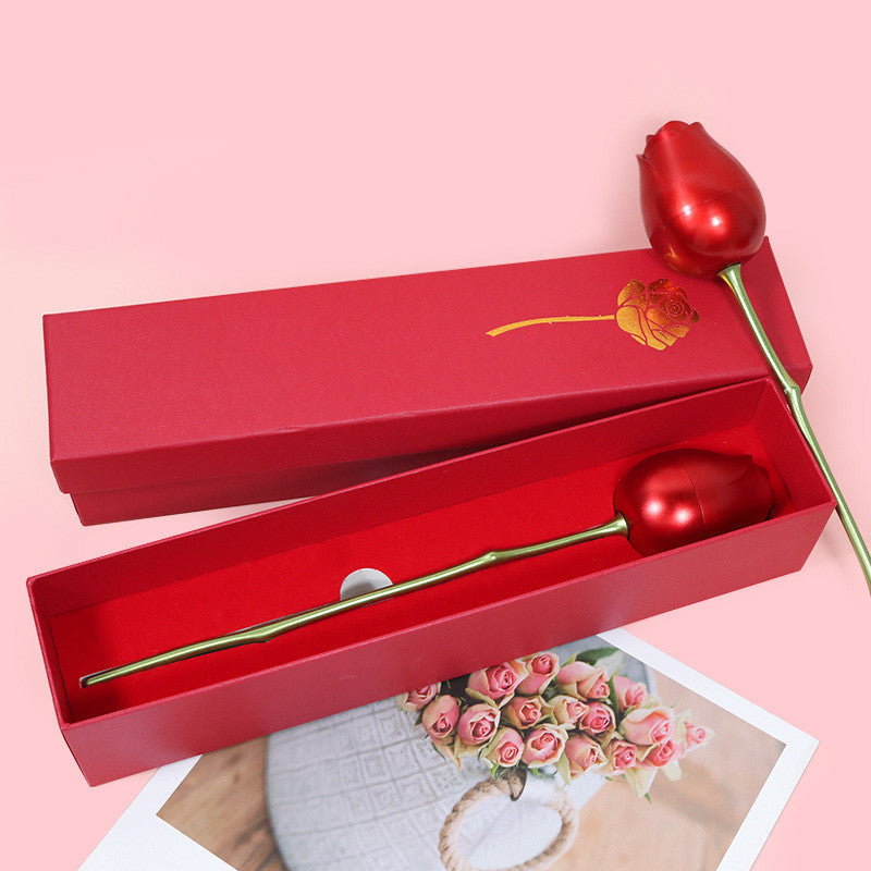 Coffret cadeau de roses simples confessions de la Saint-Valentin