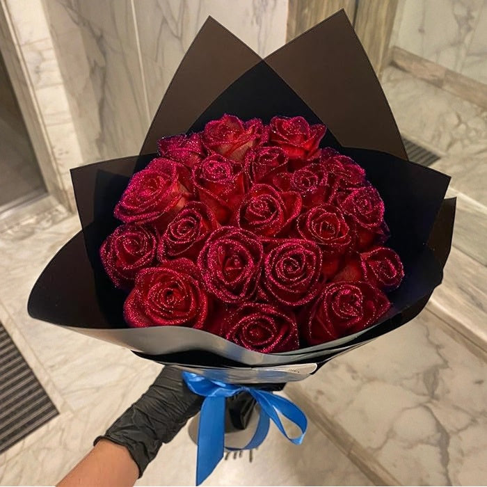 Bouquet de mariée personnalisé pour la Saint-Valentin, fleurs fraîches préservées.