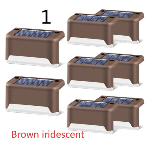 Nouvelle lampe de clôture solaire LED étanche à mise à niveau, lumières de terrasse solaires, lumière de marche solaire extérieure pour patio, escaliers, jardin, allée, pas de jardin.