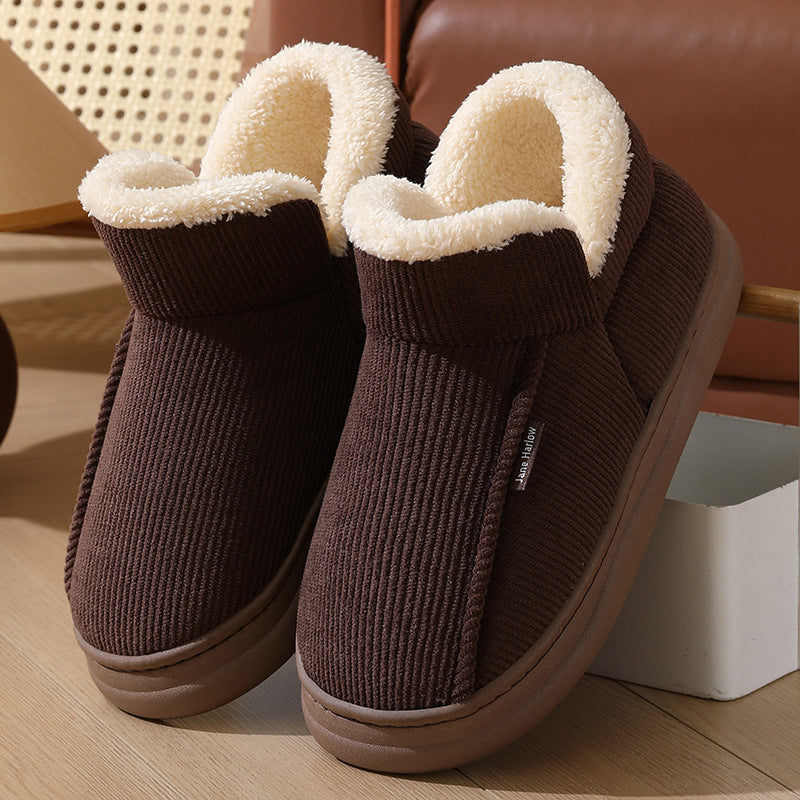 Nouveaux chaussons en coton à enroulement de cheville thermique épais pour la maison.