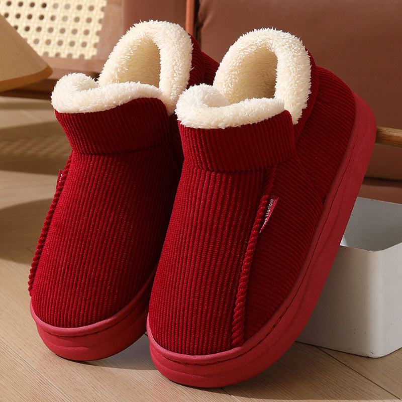 Nouveaux chaussons en coton à enroulement de cheville thermique épais pour la maison.