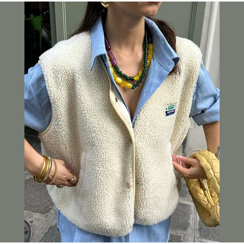 Nouveau vêtement d'automne pour femmes, gilet élégant.