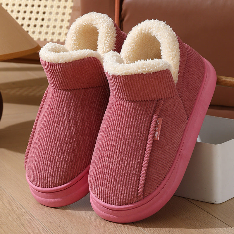 Nouveaux chaussons en coton à enroulement de cheville thermique épais pour la maison.