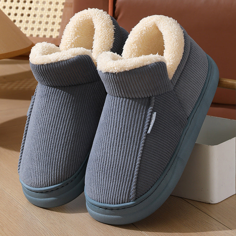Nouveaux chaussons en coton à enroulement de cheville thermique épais pour la maison.
