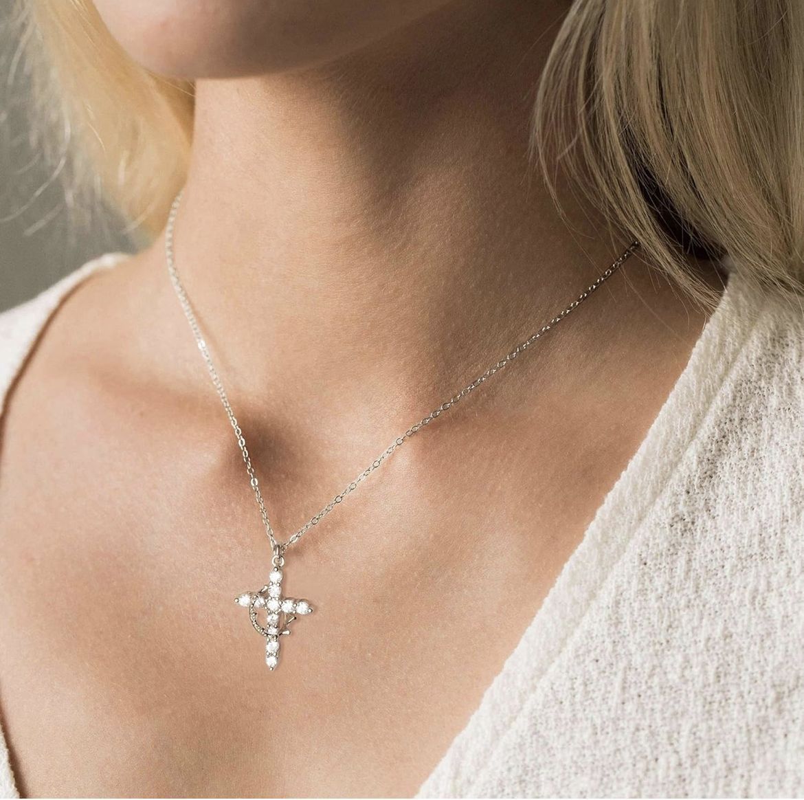 Collier rotatif Cross Crown assorti