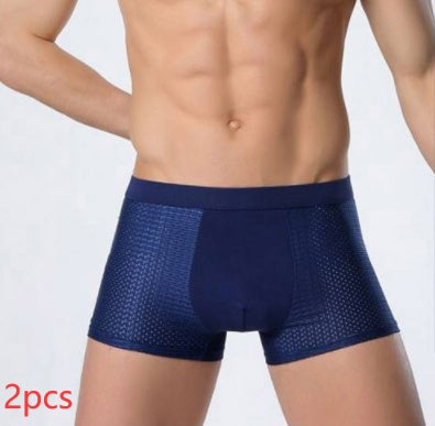 Boxer en maille de sous-vêtements pour hommes en soie glacée