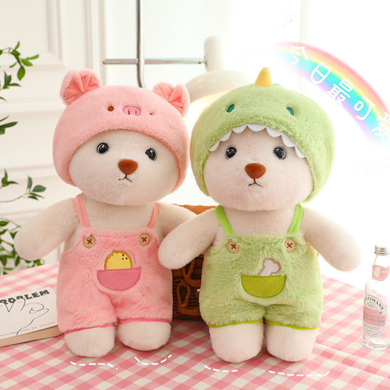 Série d'ours habillés Cadeau d'anniversaire pour enfants Peluche mignonne